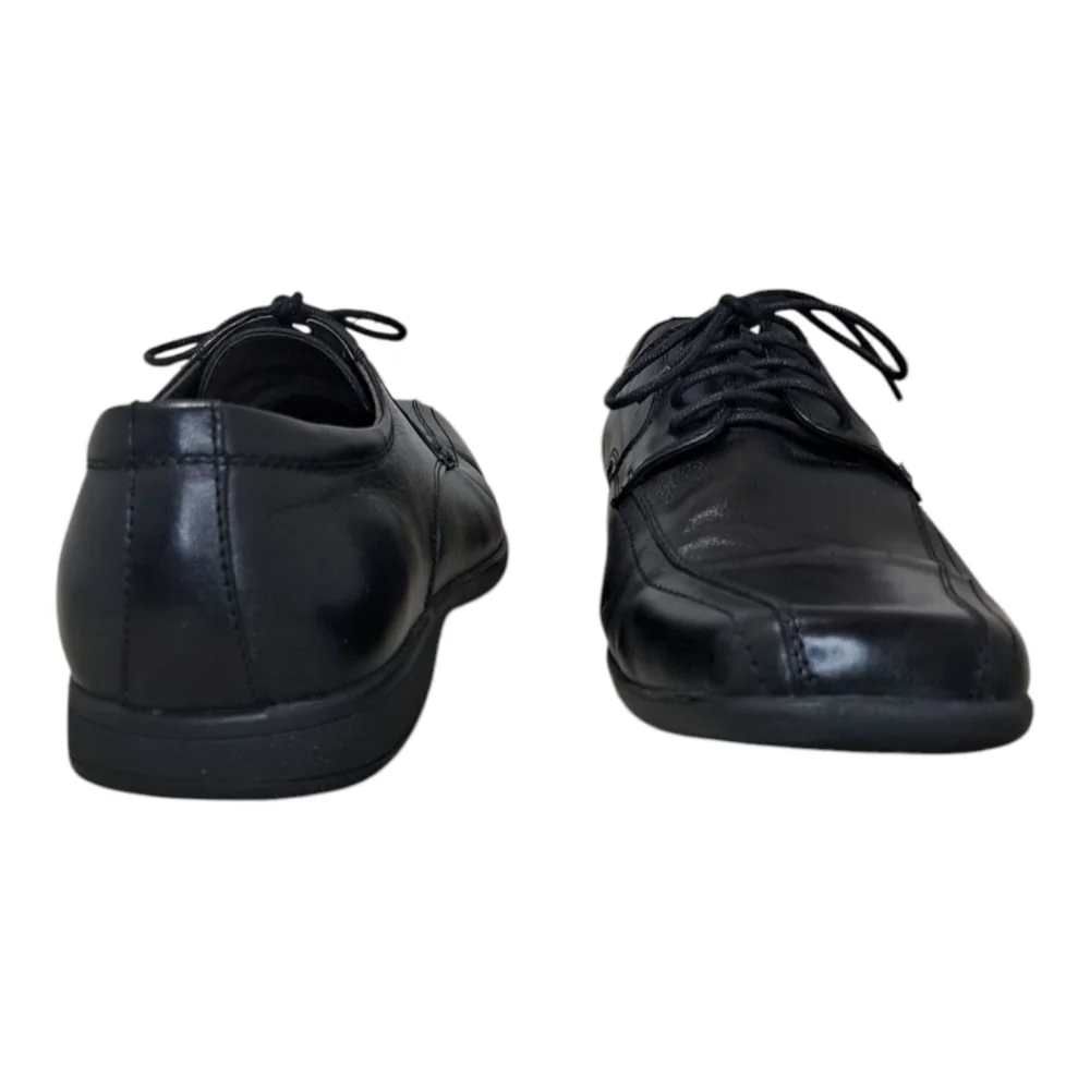 Asher Green Black Leather Oxfords Size 13 - Picture 7 of 14